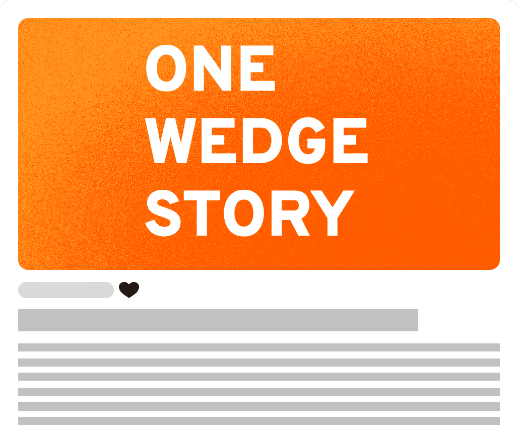 ONE WEDGE STORY